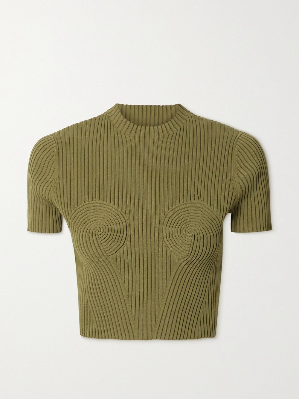 Dion Lee Spiral Rib Knit Top NWOT